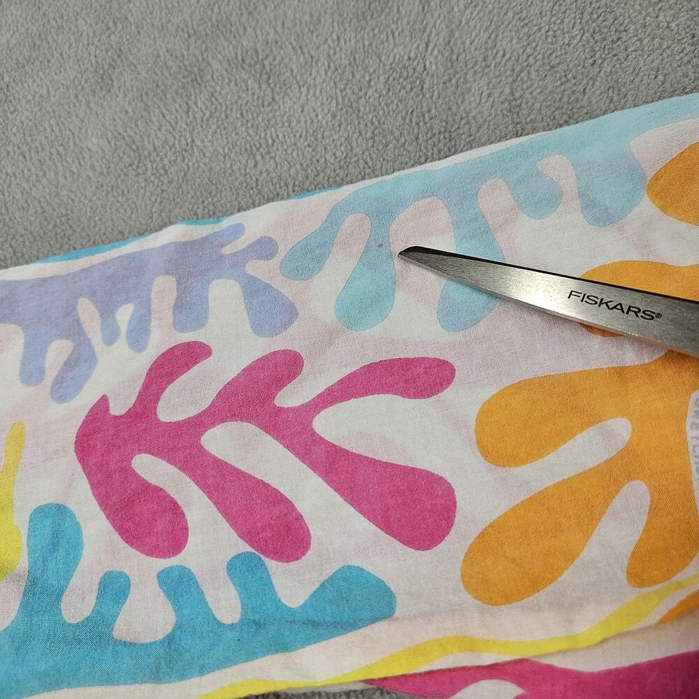 Gretchen Scott Designs Top Womens Size S Pink Orange Ocean Waves Cotton Tunic - Picture 4 of 11